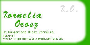 kornelia orosz business card